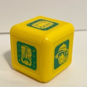 Yellow Green Dice Forbidden Bridge 1992 Milton Bradley Board Game Replacement